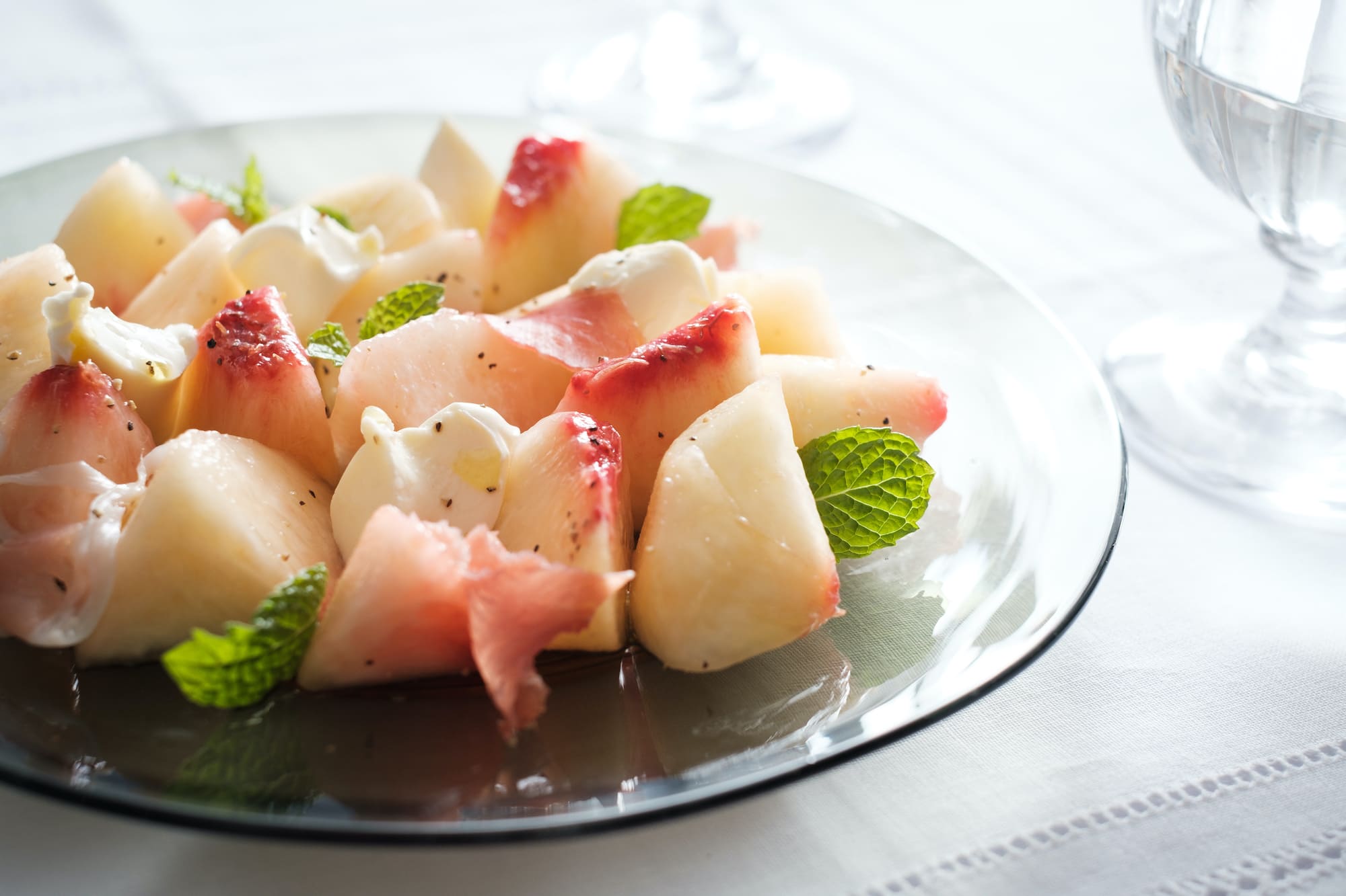 Peach and Mascarpone Salad